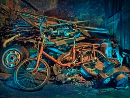 Vieux vélos Peugeot - Cave - Metz